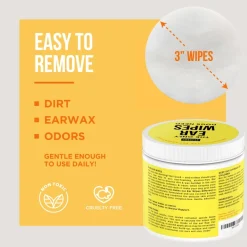 Natural Rapport The Only Ear Wipes Dogs Need, 100 count