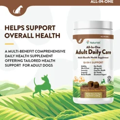 NaturVet Adult Daily Care Multi-Benefit 10-in-1 Support For Dogs (60 Soft Chew)