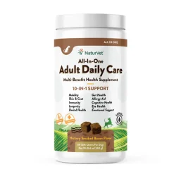 NaturVet Adult Daily Care Multi-Benefit 10-in-1 Support For Dogs (60 Soft Chew)