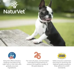 NaturVet Advanced Probiotic & Enzymes Powder with Vet Strength PB6 Probiotic for Dogs & Cats