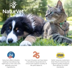 NaturVet All-In-One Daily Essentials Powder Plus 4-in-1 Support for Dogs & Cats, 13-oz