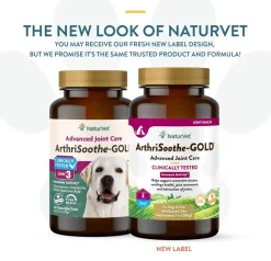 NaturVet ArthriSoothe-Gold Advance Level 3 Joint Care Chewable Tablets for Dogs & Cats