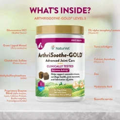 NaturVet ArthriSoothe Gold Advanced Joint Care Level 3 Soft Chew for Dogs & Cats