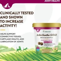 NaturVet ArthriSoothe Gold Advanced Joint Care Level 3 Soft Chew for Dogs & Cats