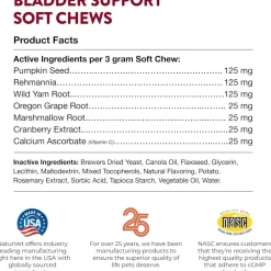 NaturVet Bladder Support Daily Maintenance with Cranberry Soft Chews for Dogs, 60 count