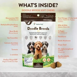 NaturVet Breed Specific Doodle Breeds Supplement Soft Chews for Dogs, 50 count