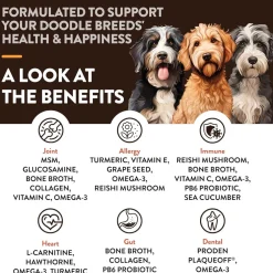 NaturVet Breed Specific Doodle Breeds Supplement Soft Chews for Dogs, 50 count