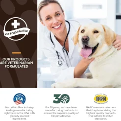 NaturVet Breed Specific Giant Breeds Supplement Soft Chews for Dogs, 50 count