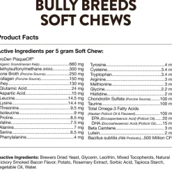 NaturVet Bully Specific Bully Breed Soft Chews for Dogs, 50 count