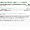 NaturVet Digestive Enzymes Powder Daily Digestive Support Plus Pre & Probiotic for Dogs & Cats, 4-oz