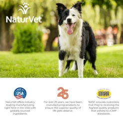 NaturVet Digestive Enzymes Soft Chews Daily Digestive Support Plus Pre & Probiotic for Dogs, 120 count