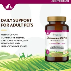 NaturVet Glucosamine DS Plus Level 2 Chewable Tablets with Chondroitin & MSM for Dogs & Cats