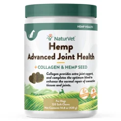 NaturVet Hemp Advanced Joint Health Soft Chews for Dogs