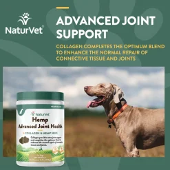 NaturVet Hemp Advanced Joint Health Soft Chews for Dogs