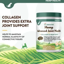 NaturVet Hemp Advanced Joint Health Soft Chews for Dogs