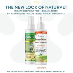 NaturVet Potty Here Training Aid Spray for Indoor & Outdoor Use (8 oz)