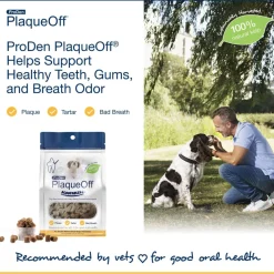 NaturVet ProDen PlaqueOff Scoopables Dental Treat for Small & Medium Breed, 45 scoops
