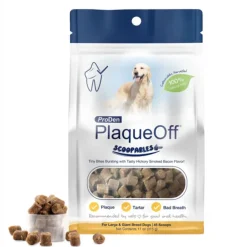 NaturVet ProDen PlaqueOff Scoopables Dental Treat for Large & Giant Breed, 45 scoops
