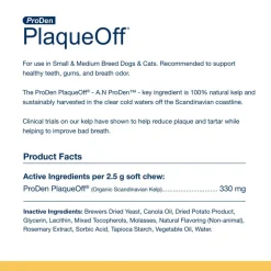 NaturVet Proden PlaqueOff Soft Chews for Small & Medium Breed Dogs & Cats