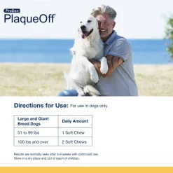 NaturVet Proden PlaqueOff Soft Chews for Large & Giant Breed Dogs