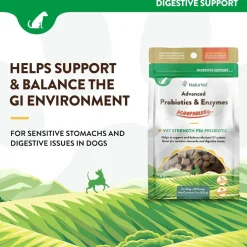 NaturVet Scoopables Advanced Probiotics & Enzymes Plus Vet Strength PB6 Probiotic for Dogs, 11-oz