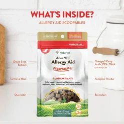NaturVet Scoopables Aller-911 Allergy Aid Plus Antioxidants for Dogs (11 oz)