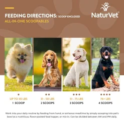 NaturVet Scoopables All-In-One Daily Essentials Plus 4-in-1 Support for Dogs, 11-oz