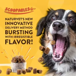 NaturVet Scoopables Coprophagia Stool Eating Deterrent Plus Breath Aid for Dogs, 11-oz