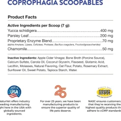 NaturVet Scoopables Coprophagia Stool Eating Deterrent Plus Breath Aid for Dogs, 11-oz