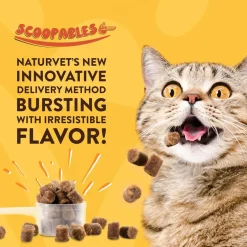 NaturVet Scoopables Digestive Enzymes Daily Digestive Support Plus PRE & Probiotic for Cats, 5.5-oz