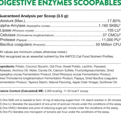 NaturVet Scoopables Digestive Enzymes Daily Digestive Support Plus PRE & Probiotic for Cats, 5.5-oz