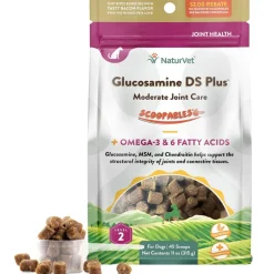 NaturVet Scoopables Glucosamine DS Plus Level 2 Plus Omega-3 & 6 Fatty Acids for Dogs, 11-oz