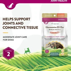 NaturVet Scoopables Glucosamine DS Plus Level 2 Plus Omega-3 & 6 Fatty Acids for Dogs, 11-oz