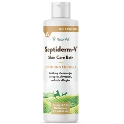 NaturVet Septiderm-V Skin Care Bath for Dogs & Cats, 16-oz