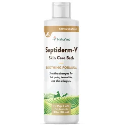 NaturVet Septiderm-V Skin Care Bath for Dogs & Cats, 16-oz