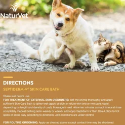 NaturVet Septiderm-V Skin Care Bath for Dogs & Cats, 16-oz