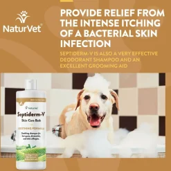 NaturVet Septiderm-V Skin Care Bath for Dogs & Cats, 16-oz