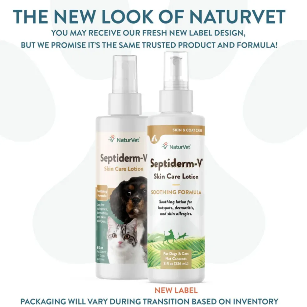 NaturVet Septiderm-V Skin Care Lotion for Dogs & Cats, 8-oz