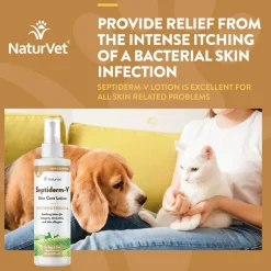 NaturVet Septiderm-V Skin Care Lotion for Dogs & Cats, 8-oz