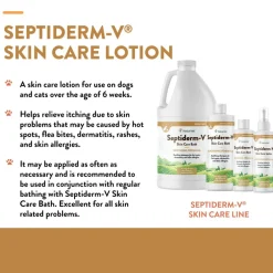 NaturVet Septiderm-V Skin Care Lotion for Dogs & Cats, 8-oz
