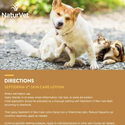 NaturVet Septiderm-V Skin Care Lotion for Dogs & Cats, 8-oz