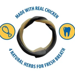 N-Bone Adult Dental Rings Dog Chew Chicken Flavor, 7 count