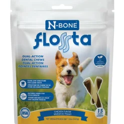 N-Bone FLOSSta Dual Action Chicken Flavor Dental Dog Chews
