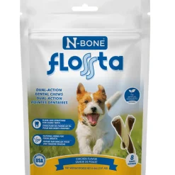 N-Bone FLOSSta Dual Action Chicken Flavor Dental Dog Chews