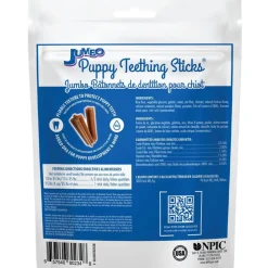 N-Bone Jumbo Puppy Teething Sticks Pumpkin Flavor Dog Treats, 7 count