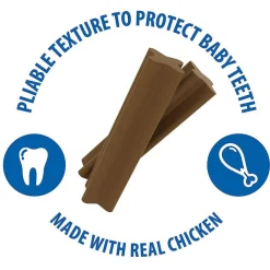N-Bone Puppy Jumbo Teething Sticks for Large Breed Puppies, Chicken Flavor, 7 count