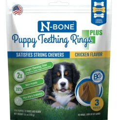 N-Bone Puppy Teething Rings Plus, Chicken Flavor