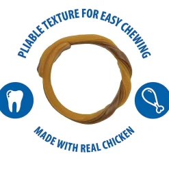N-Bone Senior Dogs 6+ & Over Dental Rings Chicken Flavor, 7 count