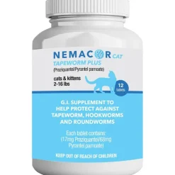 Nemacor Cat Tapeworm Plus for Cats & Kittens 2-16 lbs