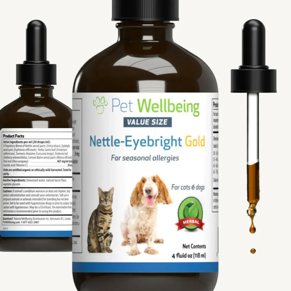 Nettle-Eyebright Gold - Seasonal Allergy Defense for Dogs (4 oz)